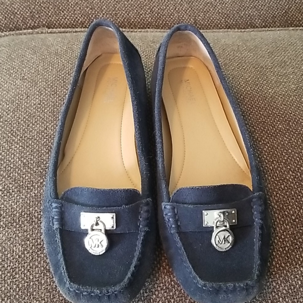 MIchael Kors Blue Suede Loafers 7.5